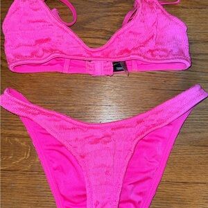 Triangl Swimwear Hot Pink Bikini Set